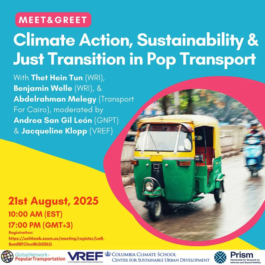Meet & Greet - Climate Action, Sustainability & Just Transition in Pop Transport