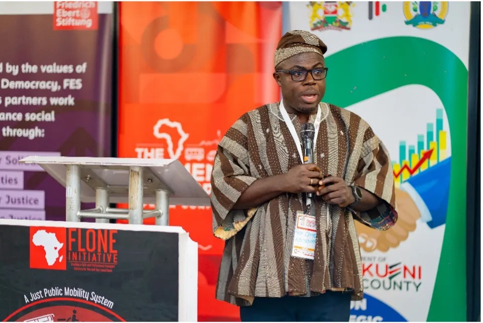 Professor Ernest Agyemang from the Ghana Living Lab took the stage and introduced the thrilling new international research program