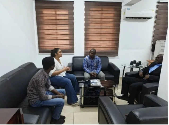 An initial brainstorming session was conducted with members of the Ghana Living Lab team, including Professor Ernest Agyemang, their next-gen scholars Dominic Edem Hotor and Solomon